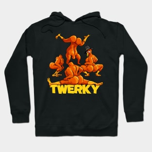 Twerky Twerking Turkeys Funny Thanksgiving Twerk Turkey Hoodie